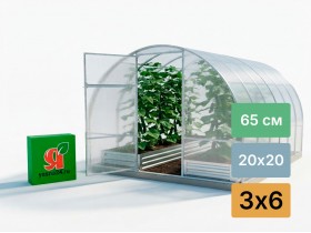 Теплица «Ясна 3 МЦ-65» 3x6 м